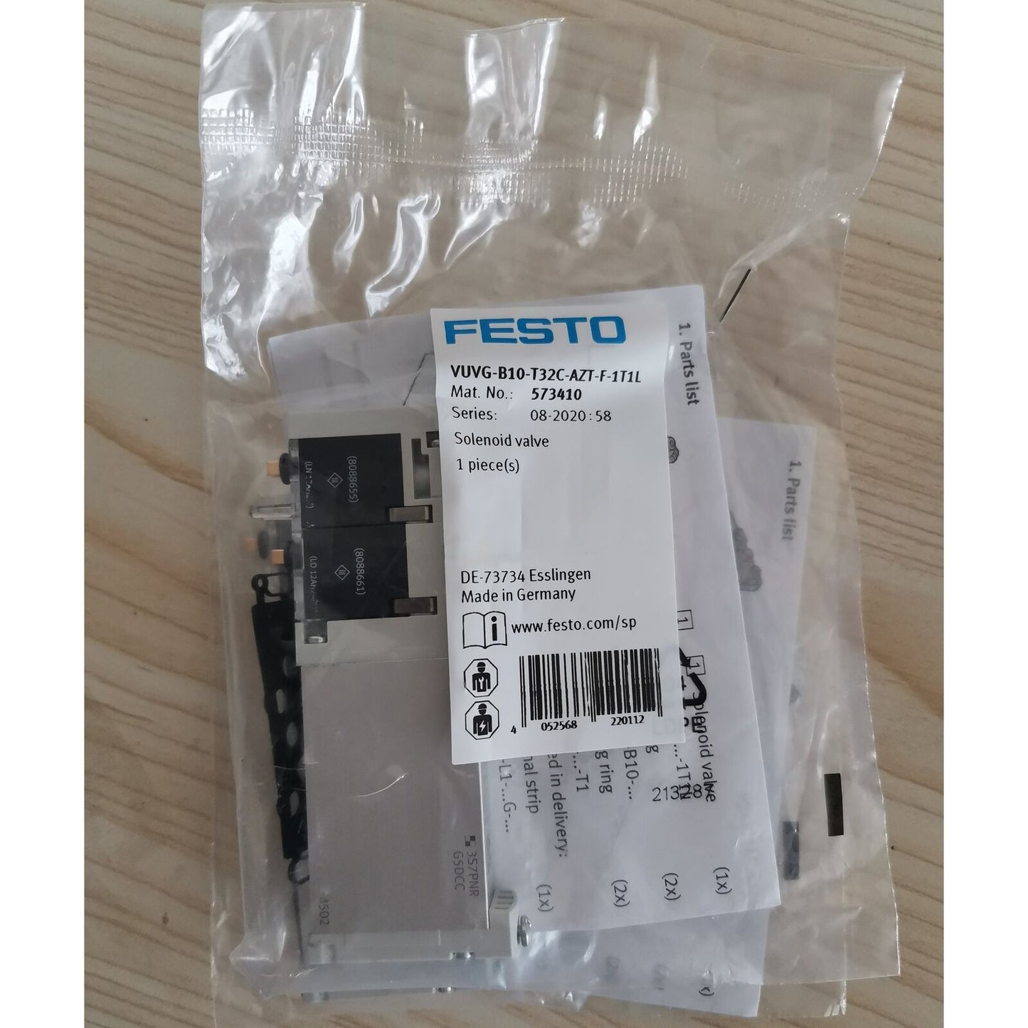 new 1PC Festo 573410 VUVG-B10-T32C-AZT-F-1T1L Solenoid Valve spot stock - KOEED