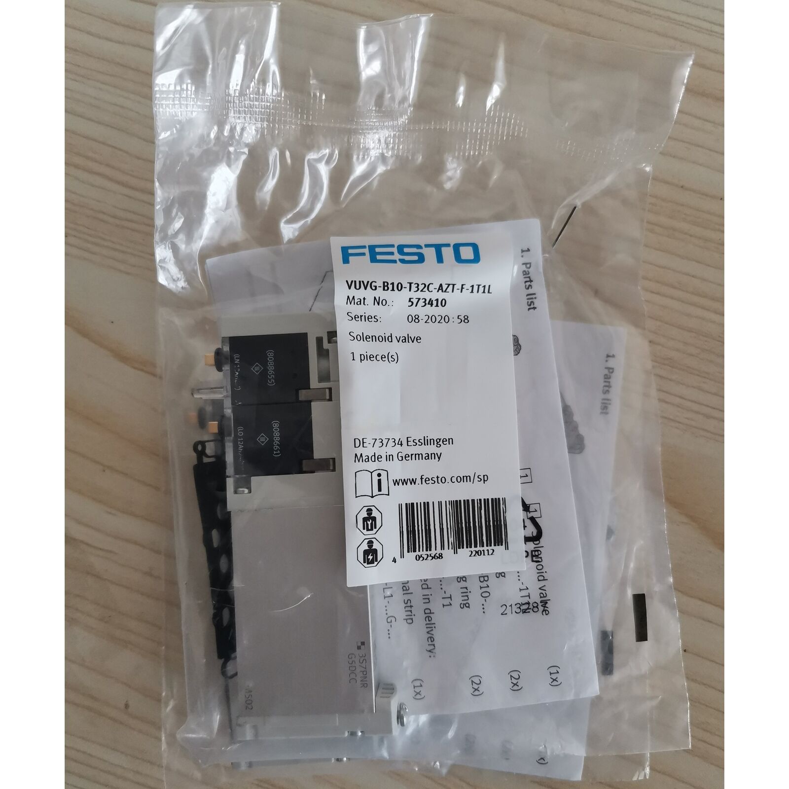 new 1PC Festo 573410 VUVG-B10-T32C-AZT-F-1T1L Solenoid Valve spot stock - KOEED