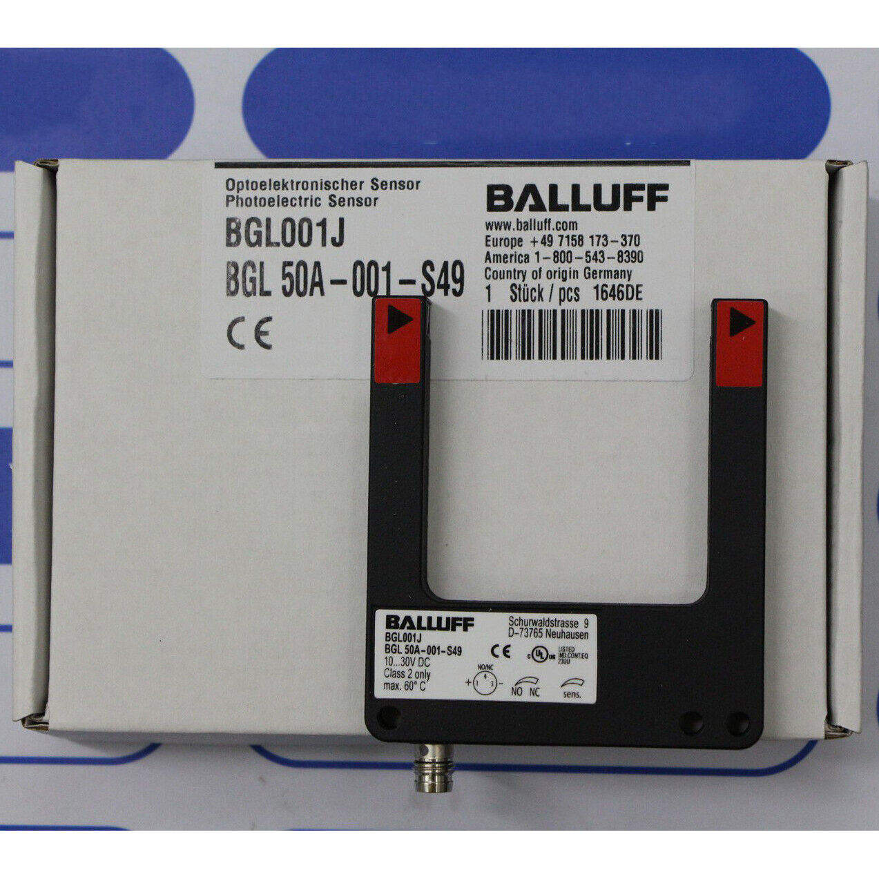 BALLUFF Photoelectric Sensor BGL 50A-001-S49 - BALLUFF