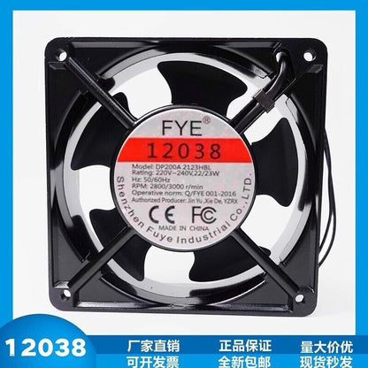 FYE 12038 DP200A 2123HBL 220V-240V 22W/23W 12CM High Temperature Cooling Fan