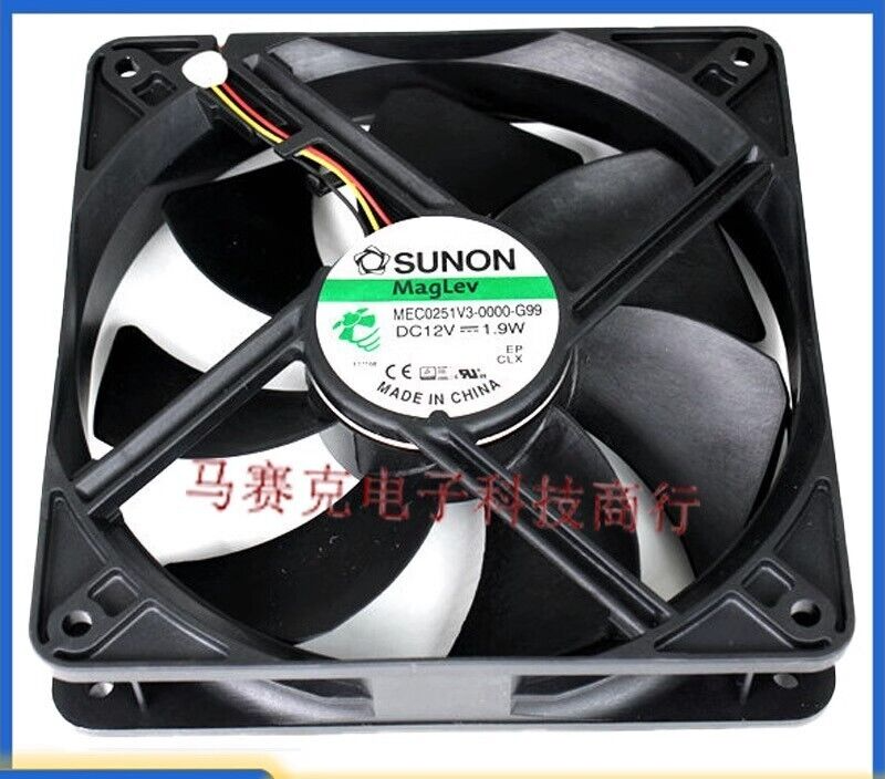 SUNON MEC0251V3-0000-G99 12V 1.9W 12CM 12025 3-Wire Cooling Fan