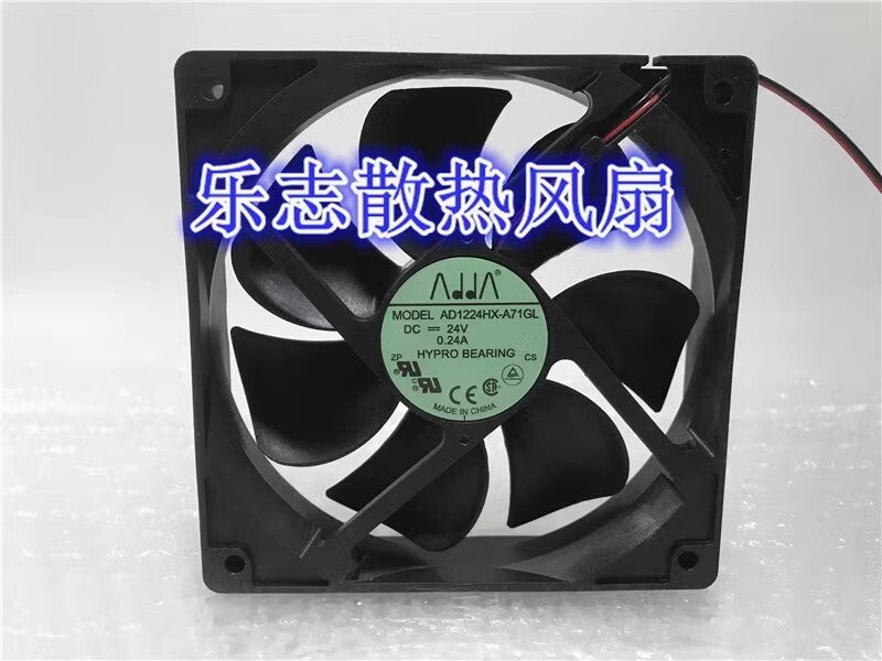 ADDA AD1224HX-A71GL 12025 DC24V 0.24A 12CM 2-Wire Inverter Cooling Fan