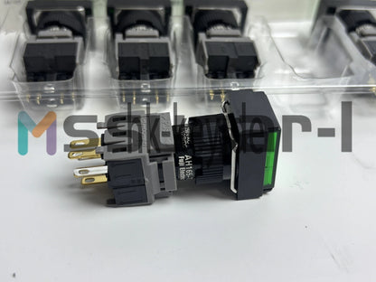 5PCS Green Pushbutton Command Switch 24VDC LED FUJI AH165-TLG11E3