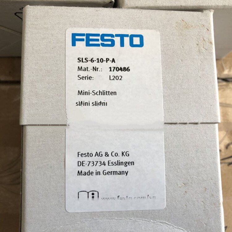 New FESTO SLS-6-10-P-A 170486 Slide Cylinder 1 Year - FESTO