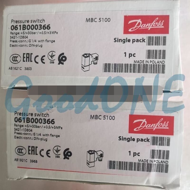 new 1PC  Danfoss Pressure Switch MBC5100 061B000366#YC#