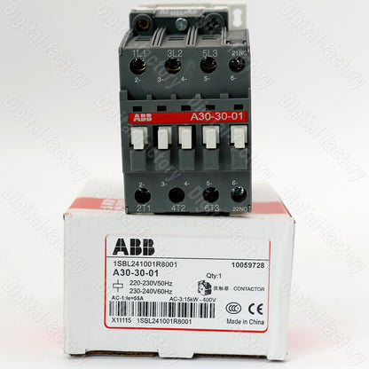 1PC ABB A30-30-01 Contactor AC220V - ABB