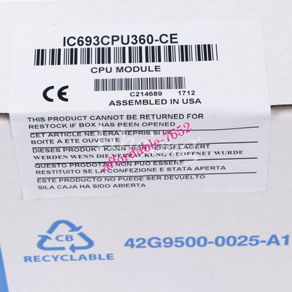 new GE Fanuc IC693CPU360-CE CPU Module or or UPS