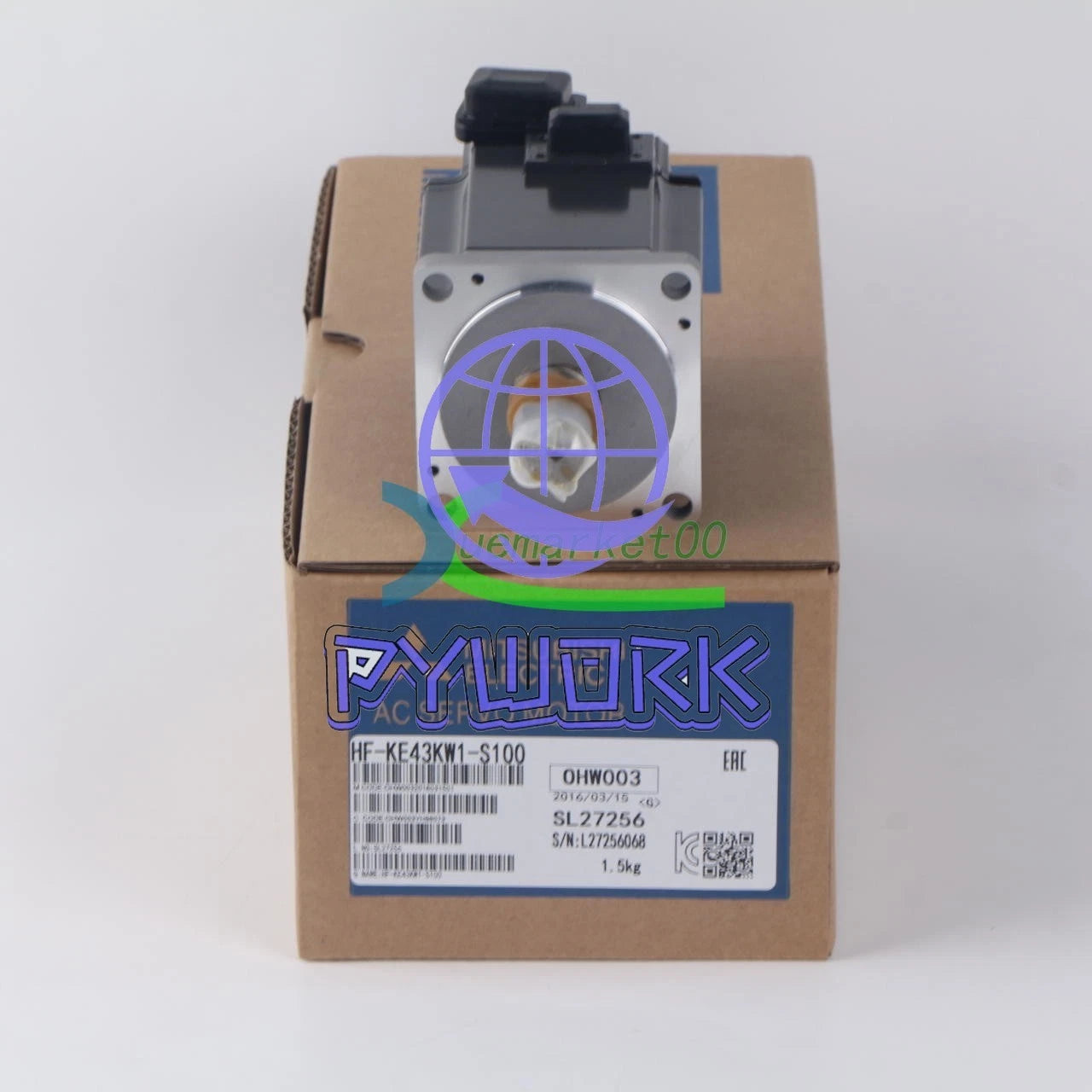 1Pcs Mitsubishi servo motor HF-KE43KW1-S100