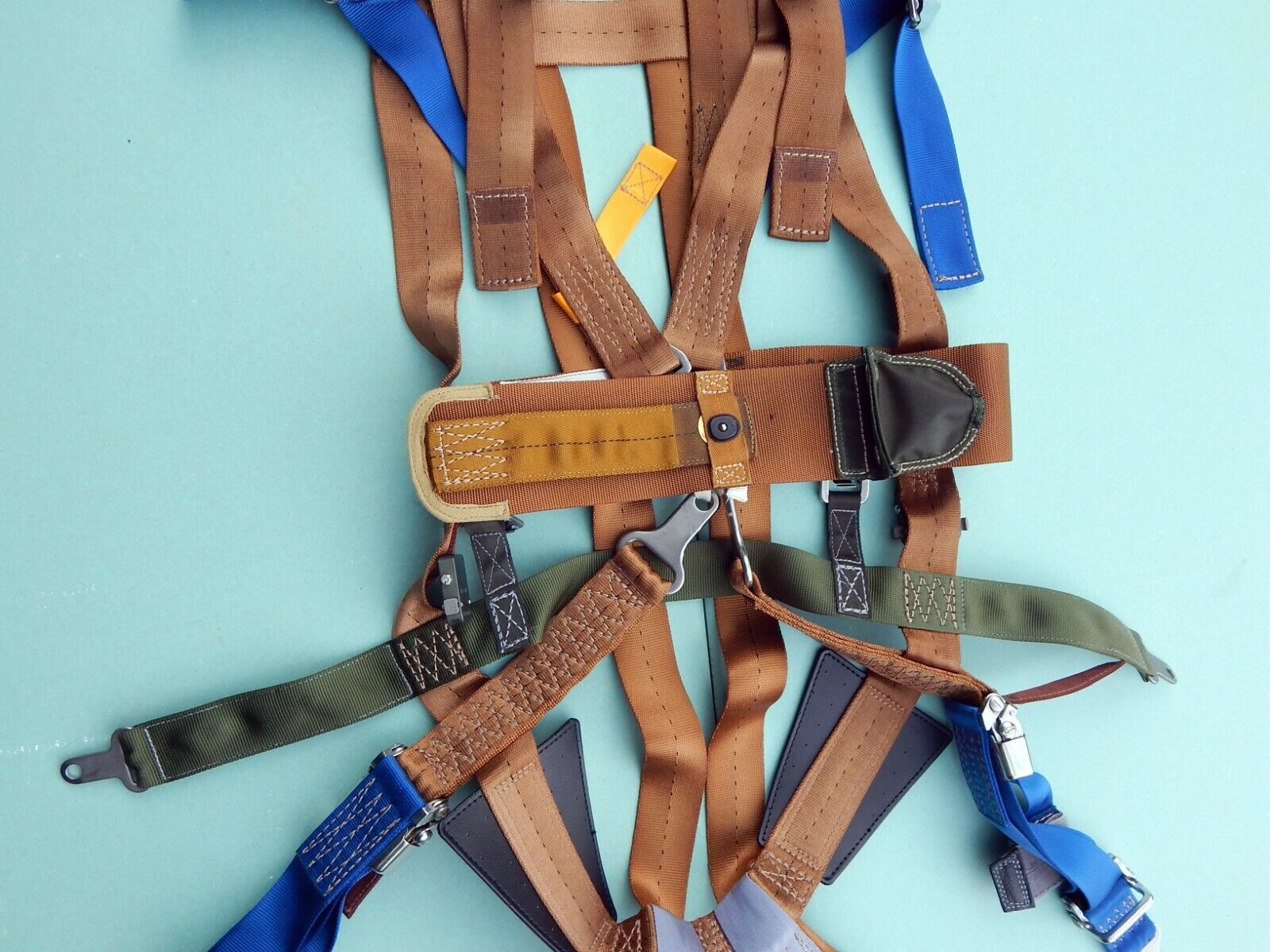 new Martin Baker Parachute Harness Aircraft Belt Pilot NOS - MARTIN BAKER