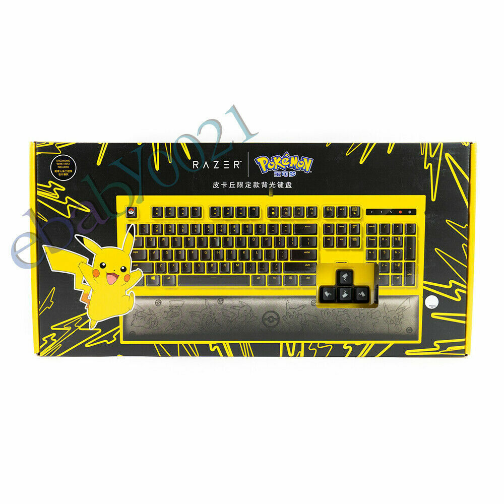 Razer RAZER Pokemon Pikachu wired gaming keyboard 104keys with mechanical keycaps and backlighting - RAZER