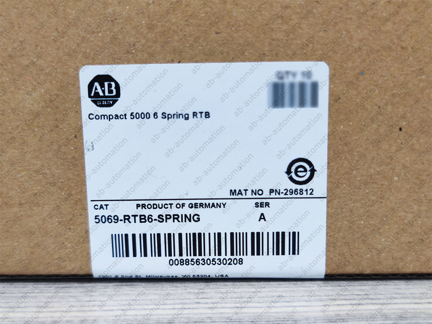 Allen Bradley 5069-RTB6-SPRING SER Compact 5000 6 Spring RTB Factory Sealed - ALLEN BRADLEY