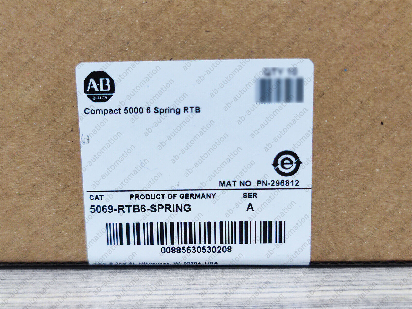 Allen Bradley 5069-RTB6-SPRING SER Compact 5000 6 Spring RTB Factory Sealed - ALLEN BRADLEY