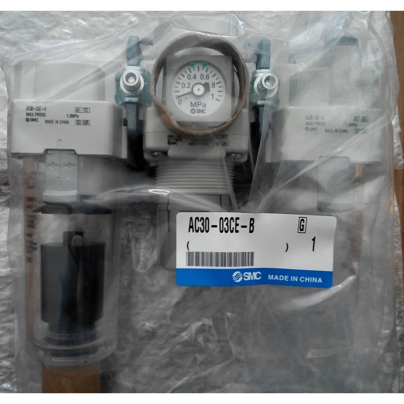New ONE SMC Filter Triple Piece AC30-03CE-B - BRAND NAME