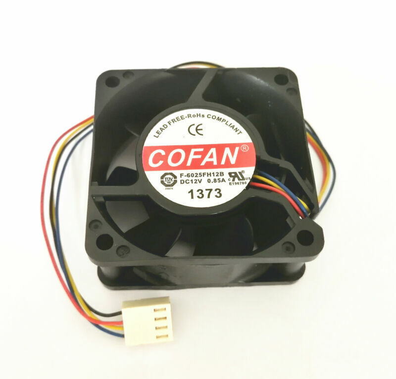 new 1PCS COFAN 6CM 12V 0.85A F-6025FH12B 4-wire 4P cooling fan - COFAN