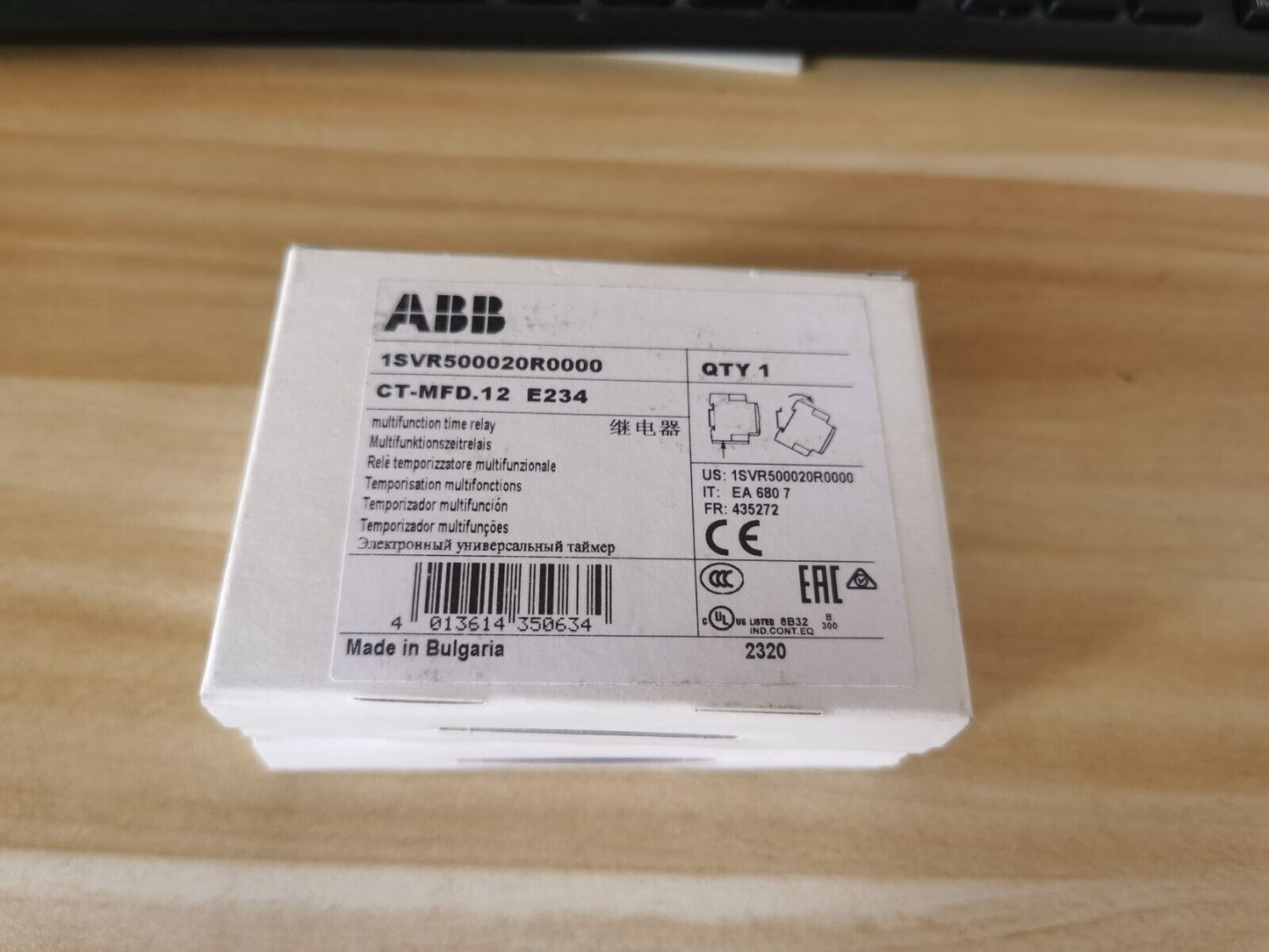new 1PCS ABB CT-MFD.12 E234 1SVR500020R0000 Time Relay 0.05s-100h In Box - ABB