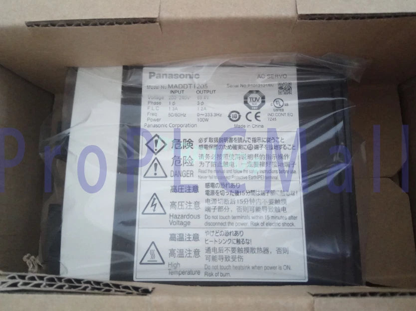 Panasonic MADDT1205 Servo Drive ping 1PCS