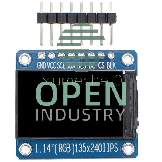 1.14 inch 135*240 3.3V SPI HD ST7789 IPS Full Color TFT Display Screen