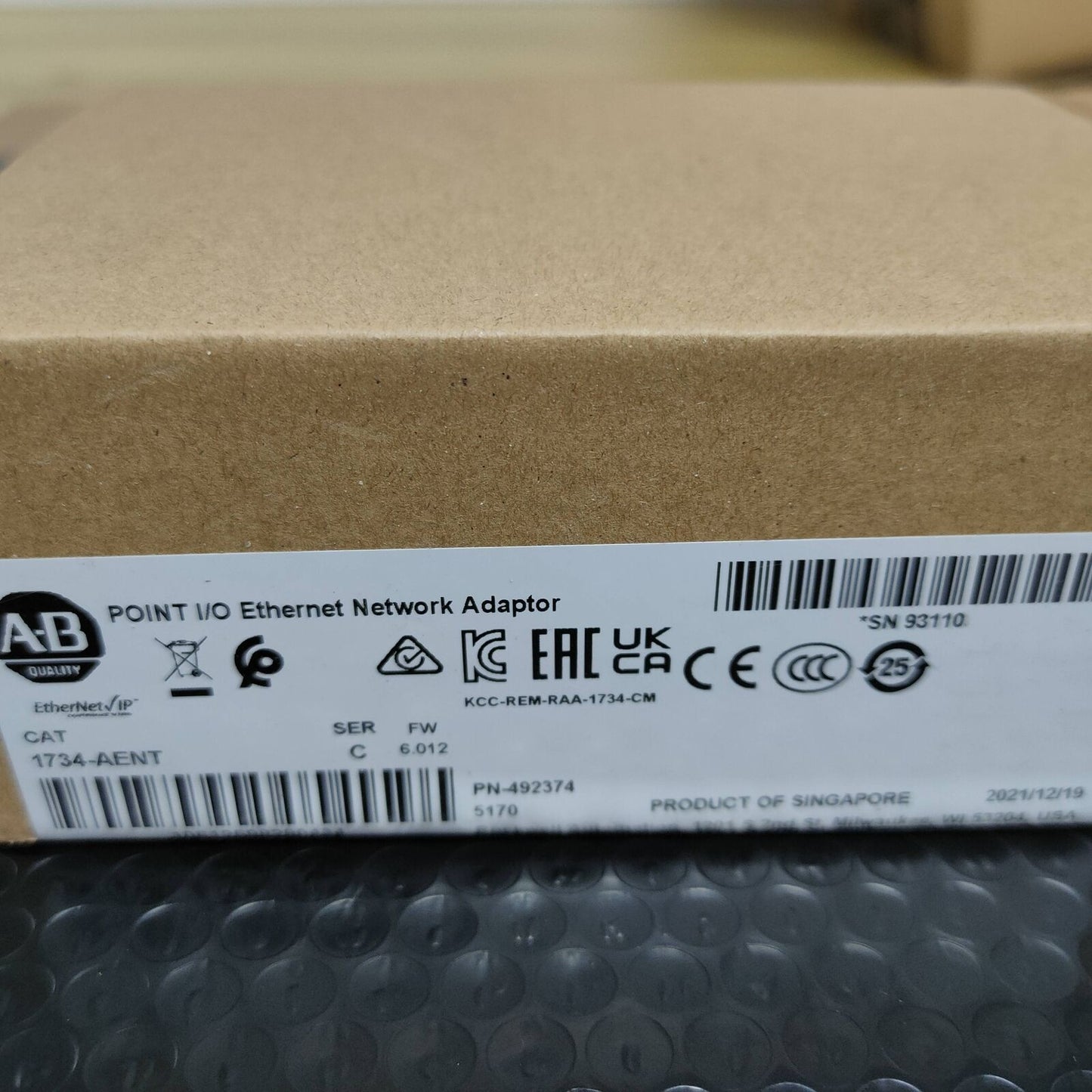 Allen-Bradley 1734-AENT: Ethernet Network Adaptor, Factory Sealed - ALLEN-BRADLEY
