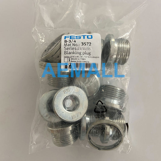 1pack(10Threads 10circles)  Festo B-3/4 3572 Blanking Plug