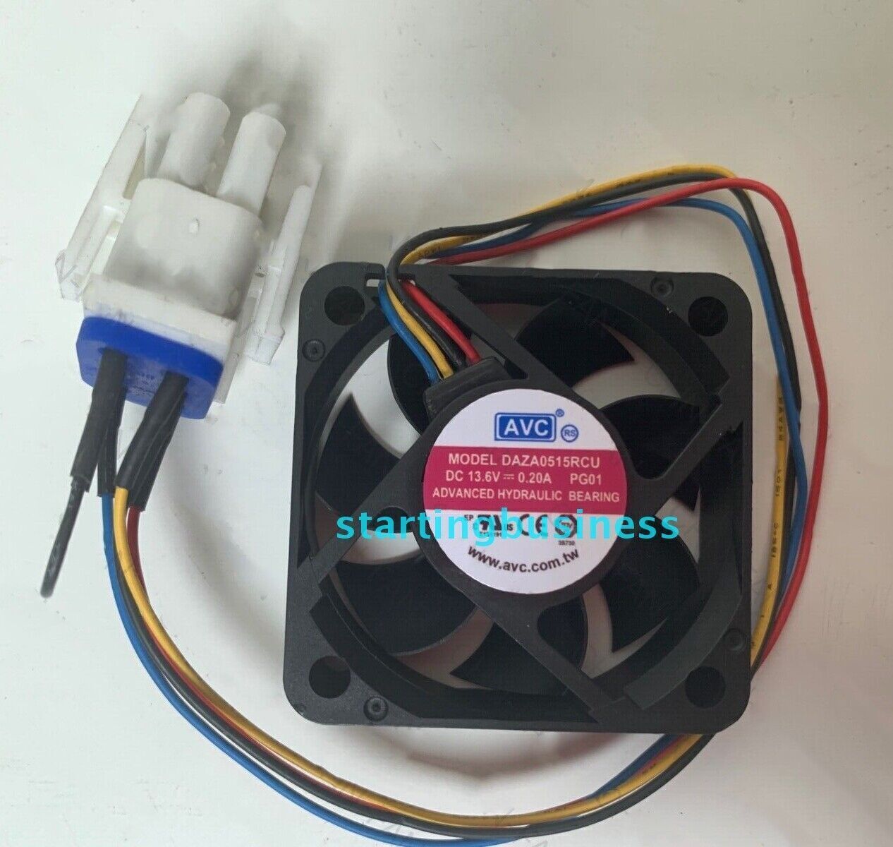 AVC DAZA0515RCU 13.6V 0.20A 4-wire plug 5015 waterproof cooling fan