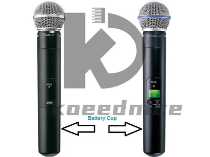 1X for PGX2 SLX2 Cordless Microphone Battery Cover Tail Cover Tube
