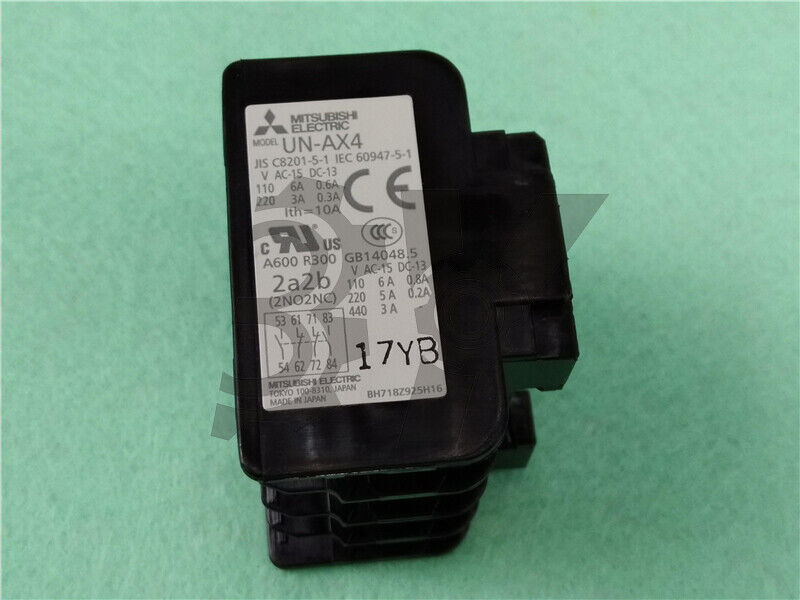 new 1PC Mitsubishi Auxilary Contact Block UN-AX4 UN AX4 2a2b