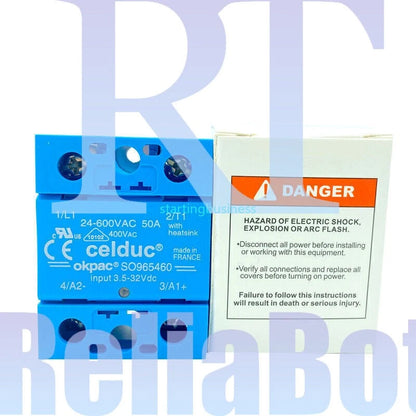 for Celduc Okpac Solid State Relay SO965460 50A/24-600VAC PLC