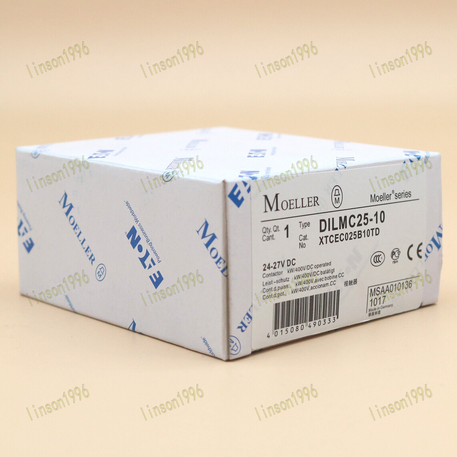 1-PC Eaton DILMC25-10 RDC24 24-27V Contactors - MOELLER