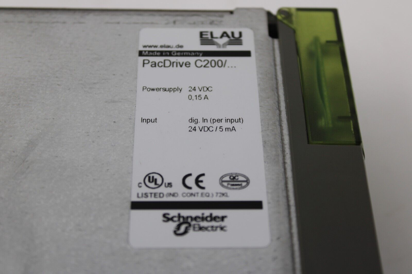 used Schneider Electric C200/10/1/1/1/00 Elau Pacdrive C200 Motion Controller - SCHNEIDER ELECTRIC