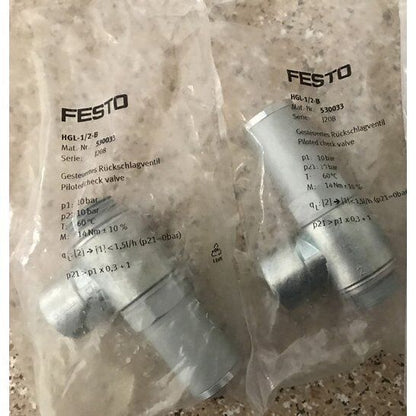 Festo HGL-1/2-B 530033 Check Valve Fast - FESTO MOTION CONTROL SOLUTIONS