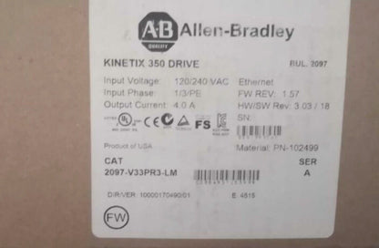 Allen-Bradley Kinetix 350 Servo Drive - 2097-V33PR3-LM - ALLEN-BRADLEY