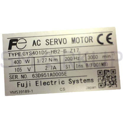 new FUJI GYS401D5-HB2-B Z17 Servo Motor