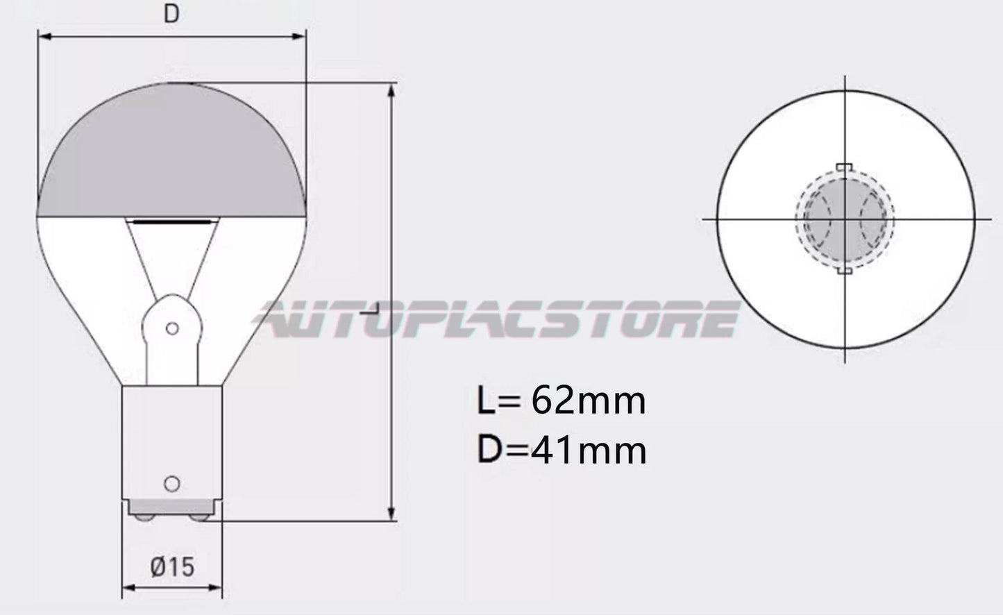 10pcs for 3 Holes Shadowless Lamp WY24V25W BA15D 24V25W 500H Bulb #au