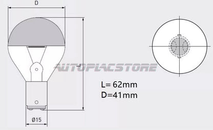 10pcs for 3 Holes Shadowless Lamp WY24V25W BA15D 24V25W 500H Bulb #au