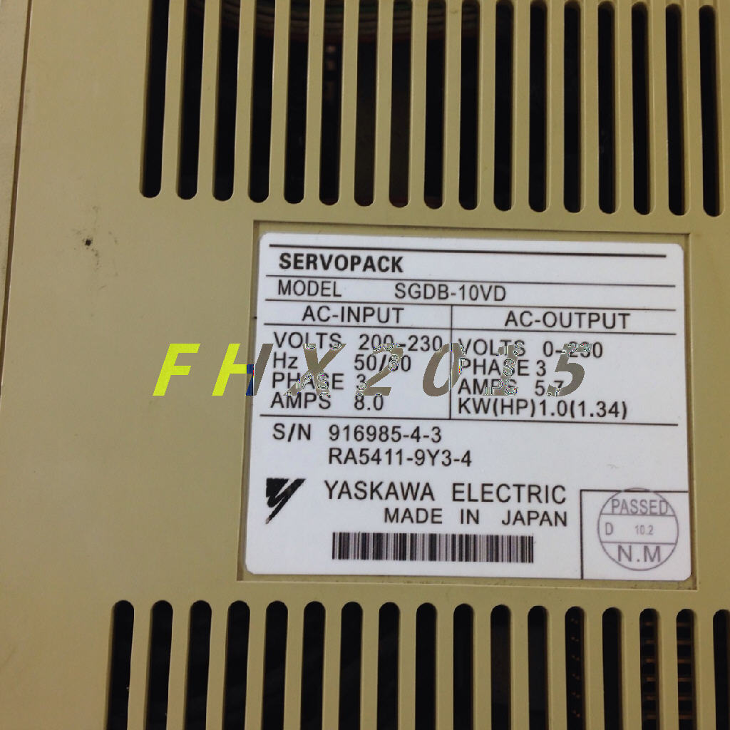 used Yaskawa servo drive SGDB-10VD tested -- - YASKAWA