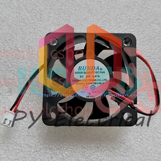 1 PCS RUNDA Fan RS5015B24M-A DC24V 0.07A 5cm 50*50*15mm 2 wire cooling fan