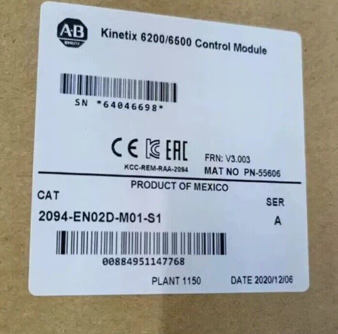Allen Bradley Kinetix 6200/6500 Control Module [2094-EN02D-M01-S1] - ALLEN BRADLEY