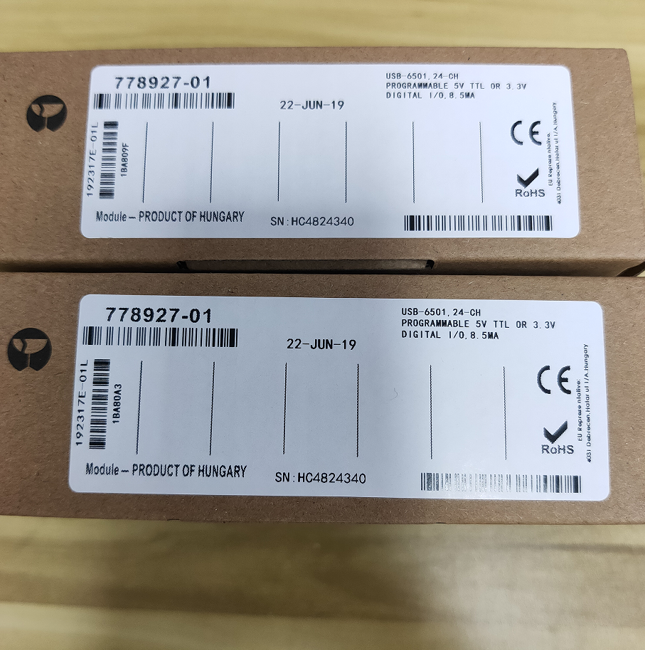Sealed 24CH 8.5mA 5MHz DAQ USB-6501 NI 779205-01 - NATIONAL INSTRUMENTS