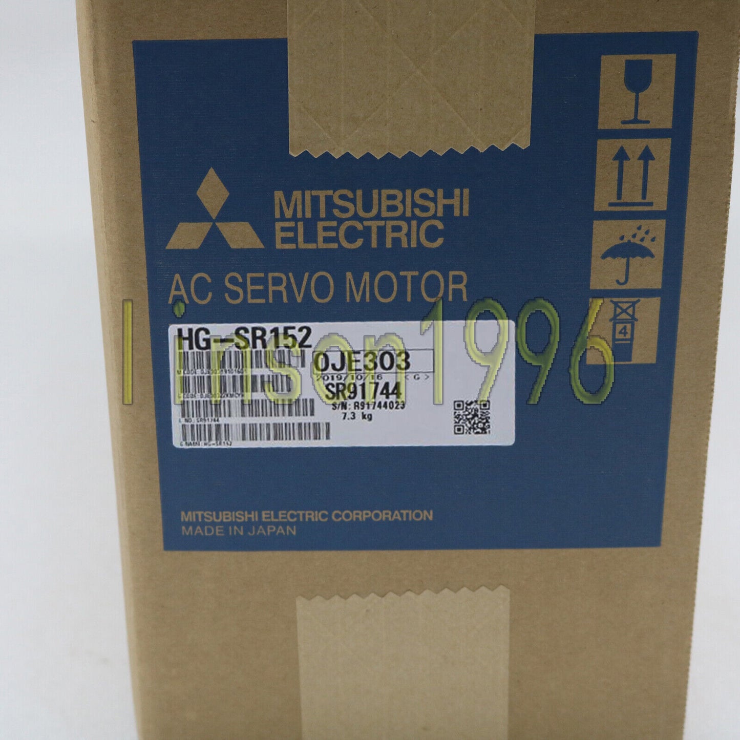 Mitsubishi AC Servo Motor HG-SR152 FAST SHIP - MITSUBISHI