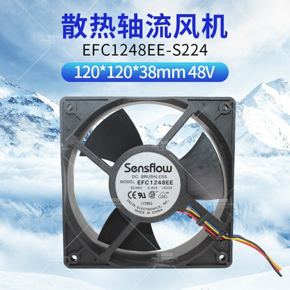 Delta EFC1248EE 12038 48V 0.40A 12CM Server Cooling Fan