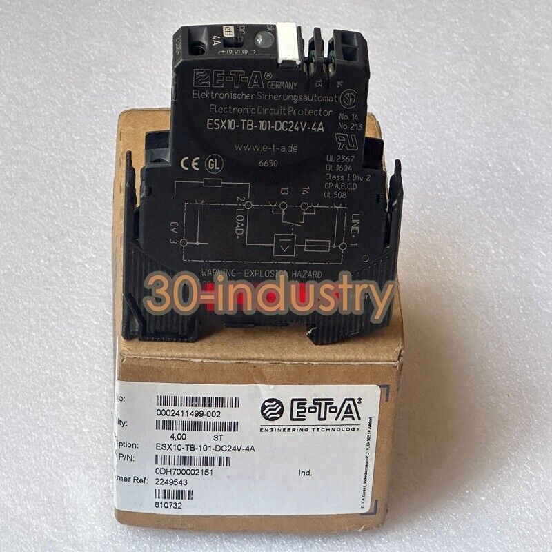 ETA ESX10-TB-101 DC24V 4A Automatic Circuit Breaker - 1PCS - ETA