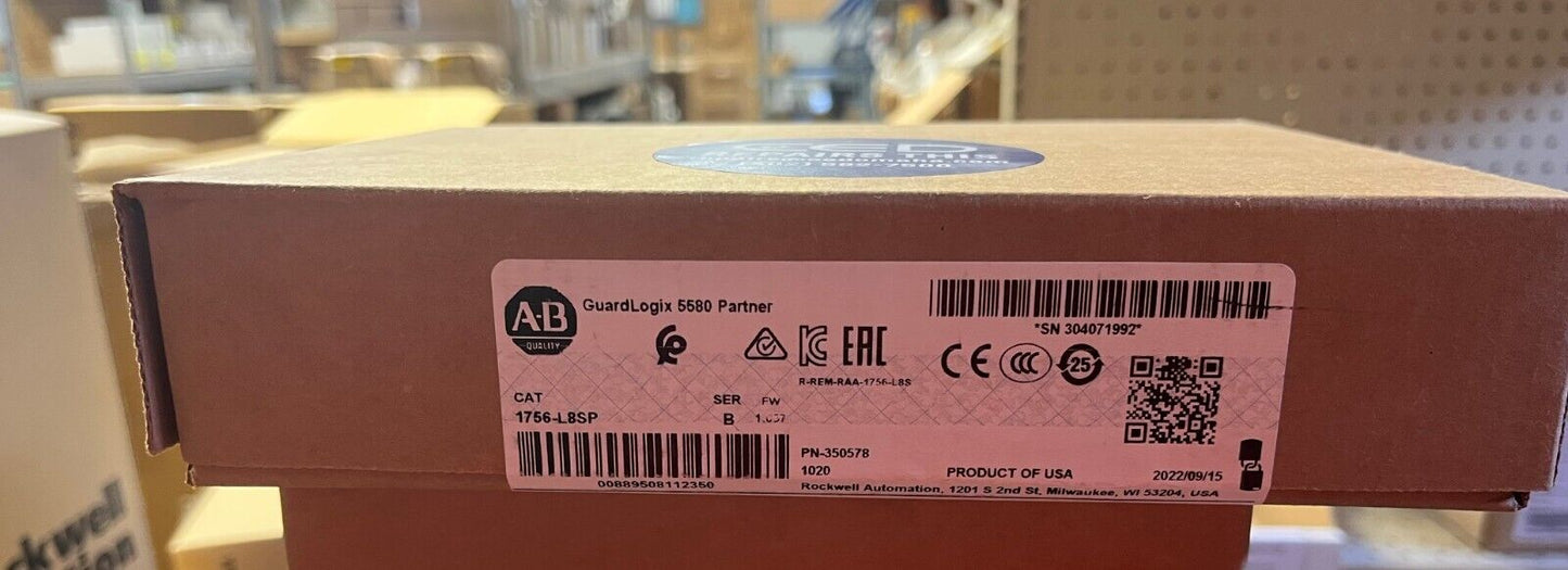 Allen-Bradley 1756-L8SP GuardLogix 5580 Module - ALLEN-BRADLEY