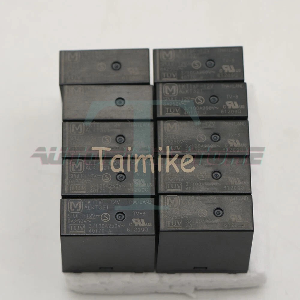 10Pcs PANASONIC LKT1aF-12V ALKT321 12VDC Power Relay 8A 250V 4Pin ~