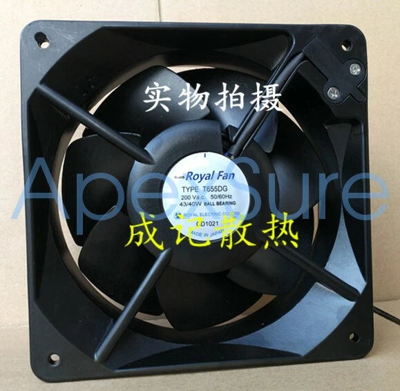 1pcs Royal Fan TYPE T655DG 200V 43/40W 16055 full metal fan