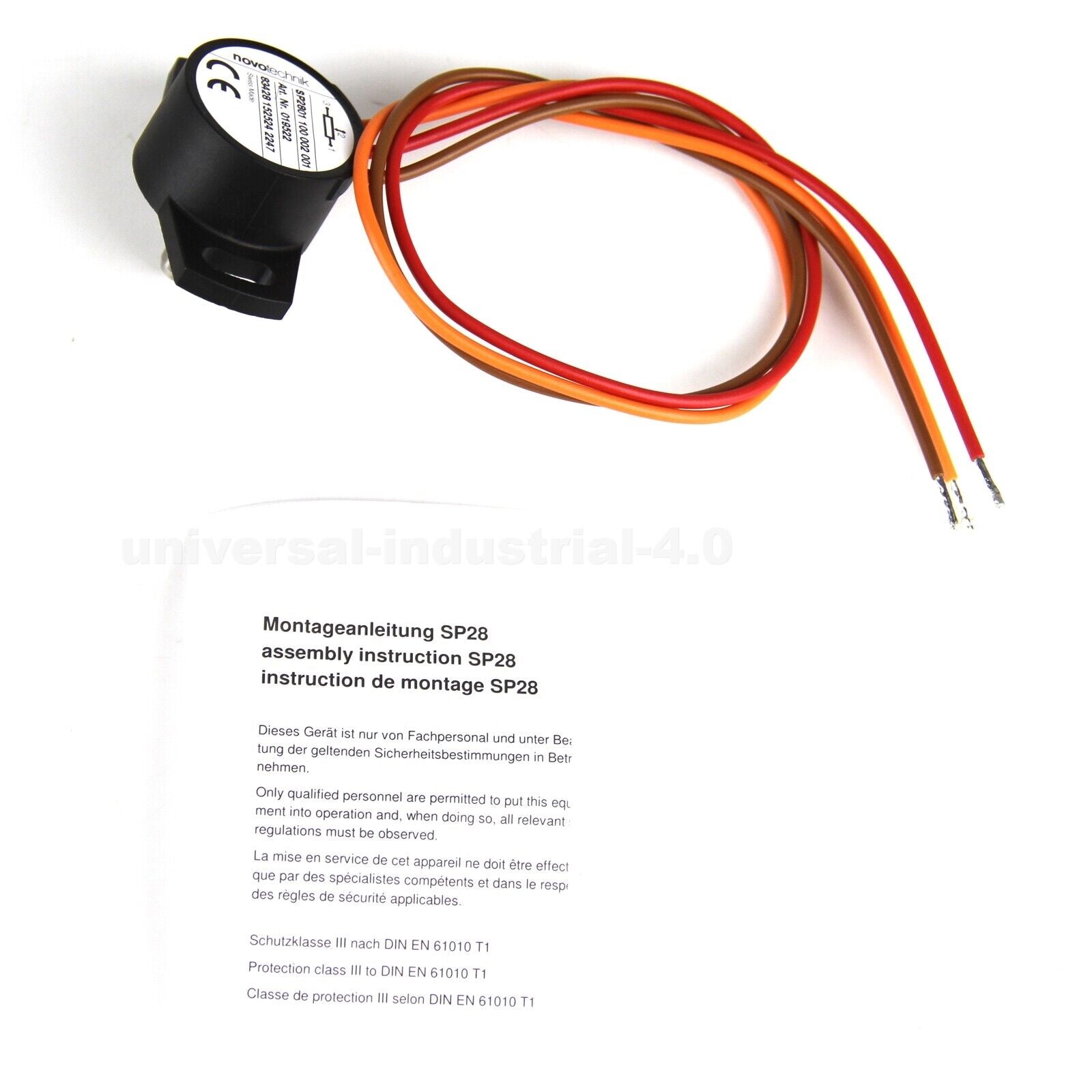 NOVOTECHNIK Rotary Angle Sensor SP2801-100-002-001 - NOVOTECHNIK