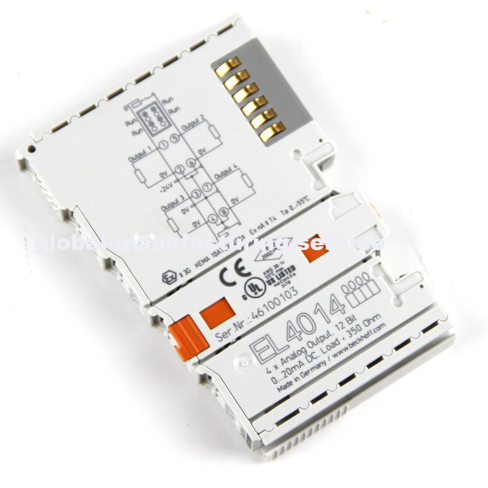 BECKHOFF EL4004 EtherCAT Terminal 4-ch Analog Output Module - BECKHOFF