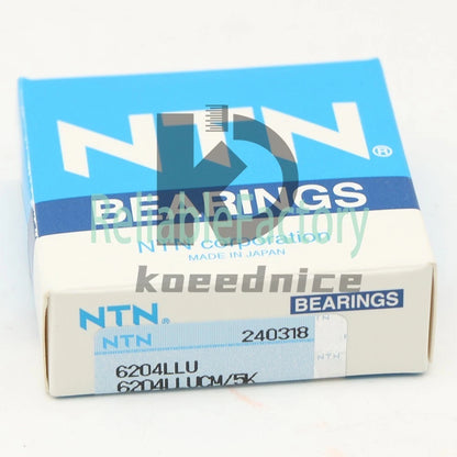 NTN 6204 LLU Deep Groove Ball Bearings 20x47x14mm #KN