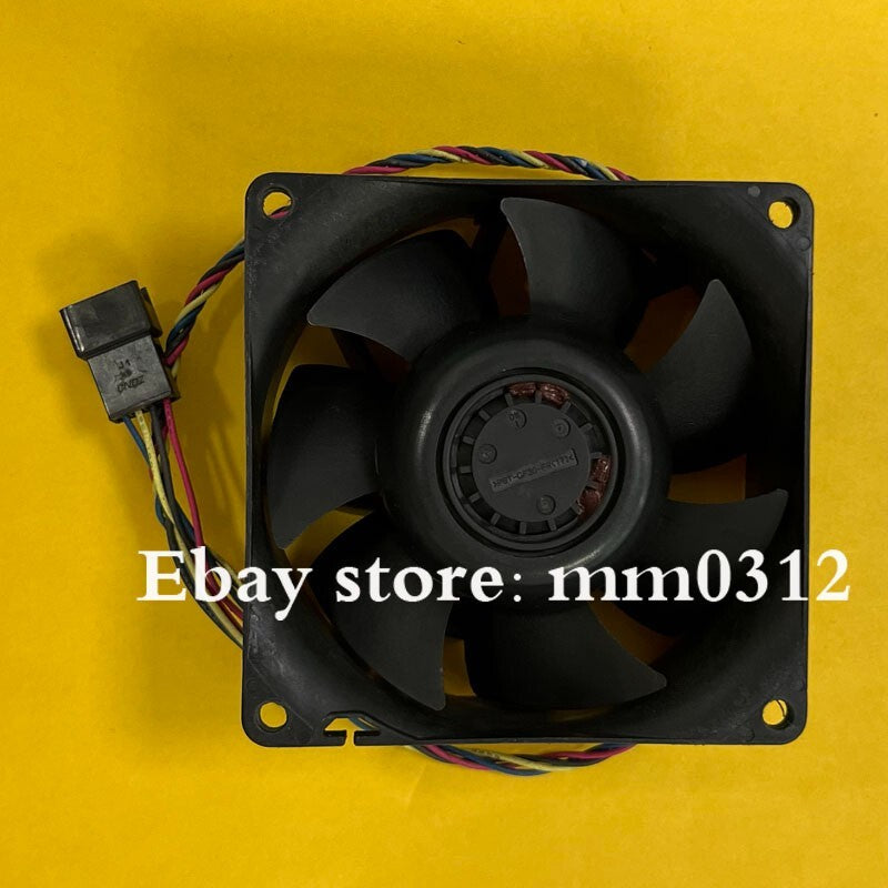 NIDEC B80E12BGA7-57J35 8038 DC12V 0.9A 8CM 4-Pin Silent Cooling Fan