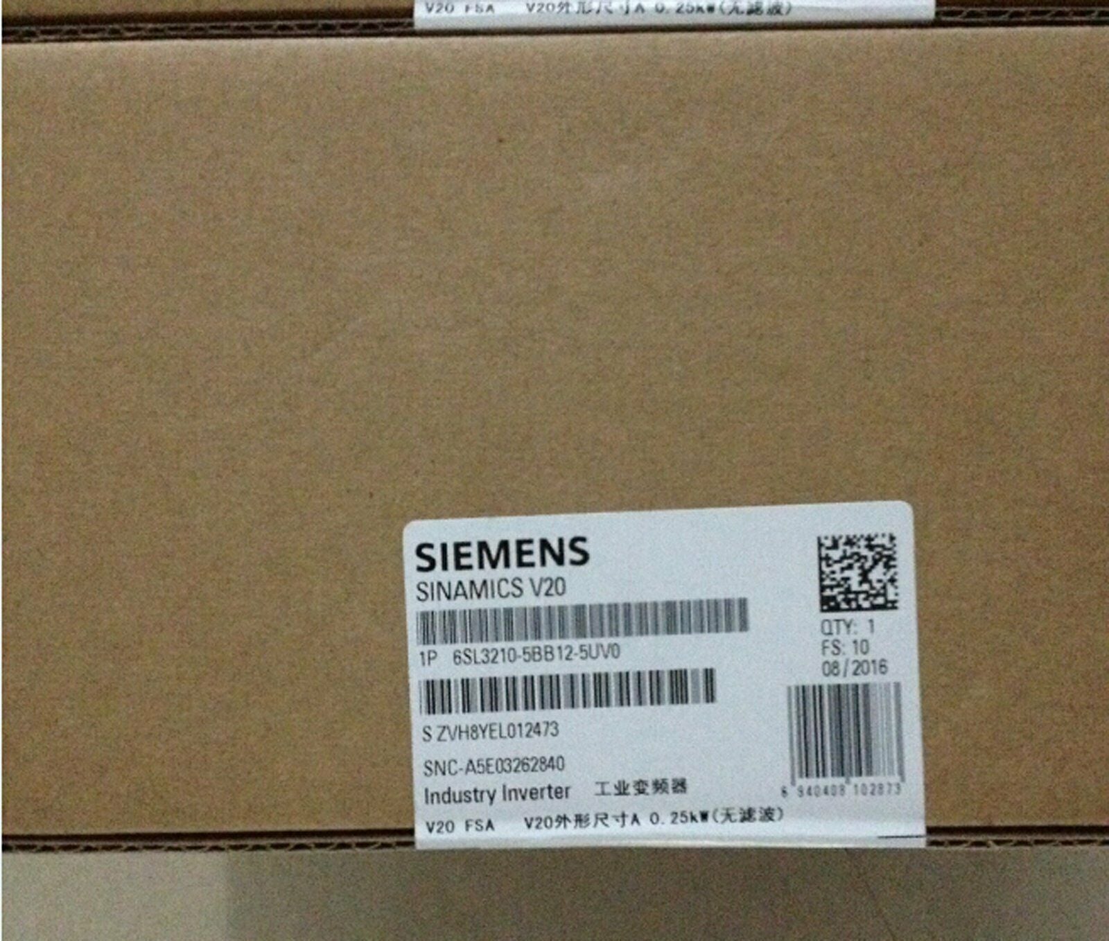 new 1PC Inverter 6SL3210-5BB12-5UV0  SIEMENS IN BOX Fast Delivery