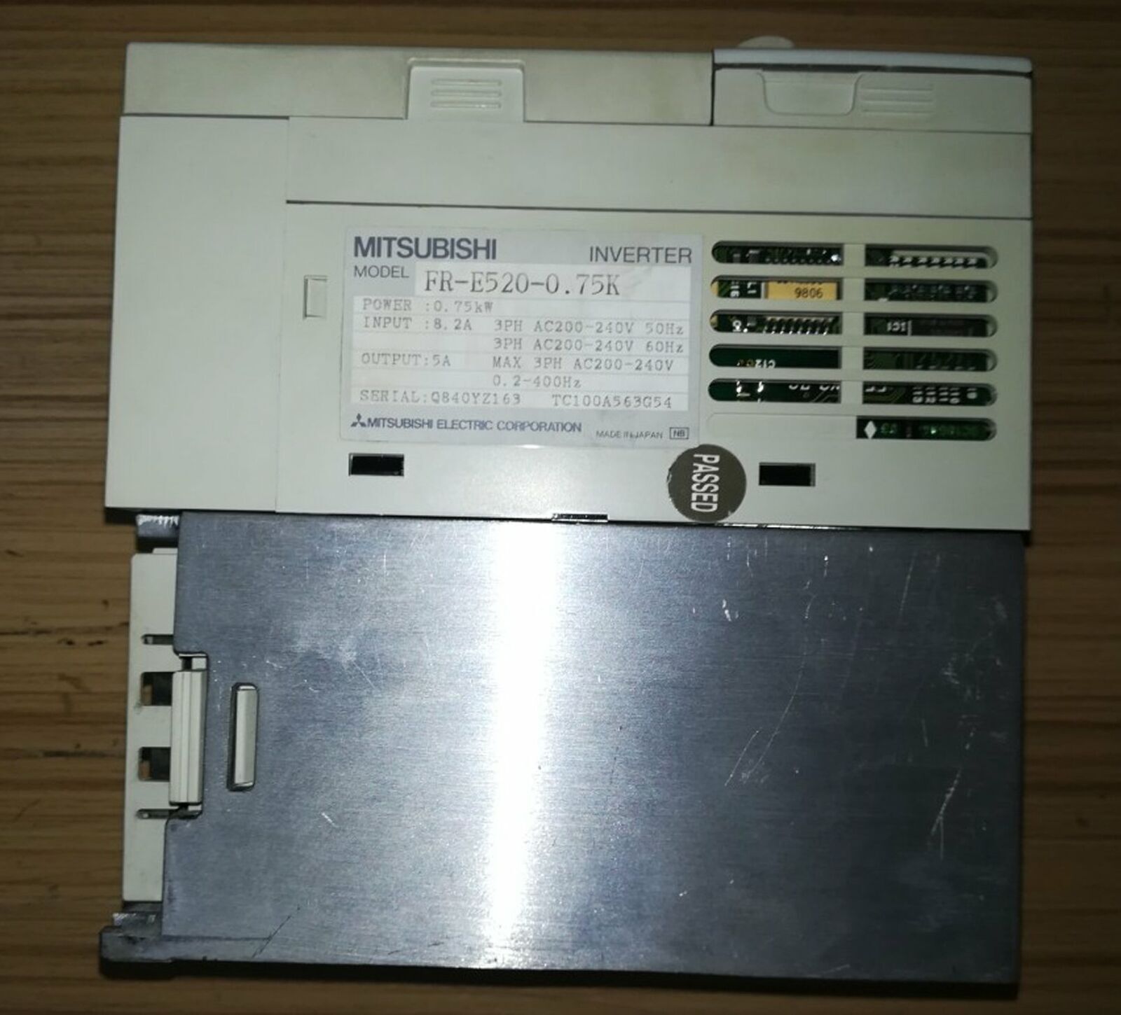 Used Mitsubishi Inverter FR-E520-0.75K - Tested Quality Assurance - MITSUBISHI